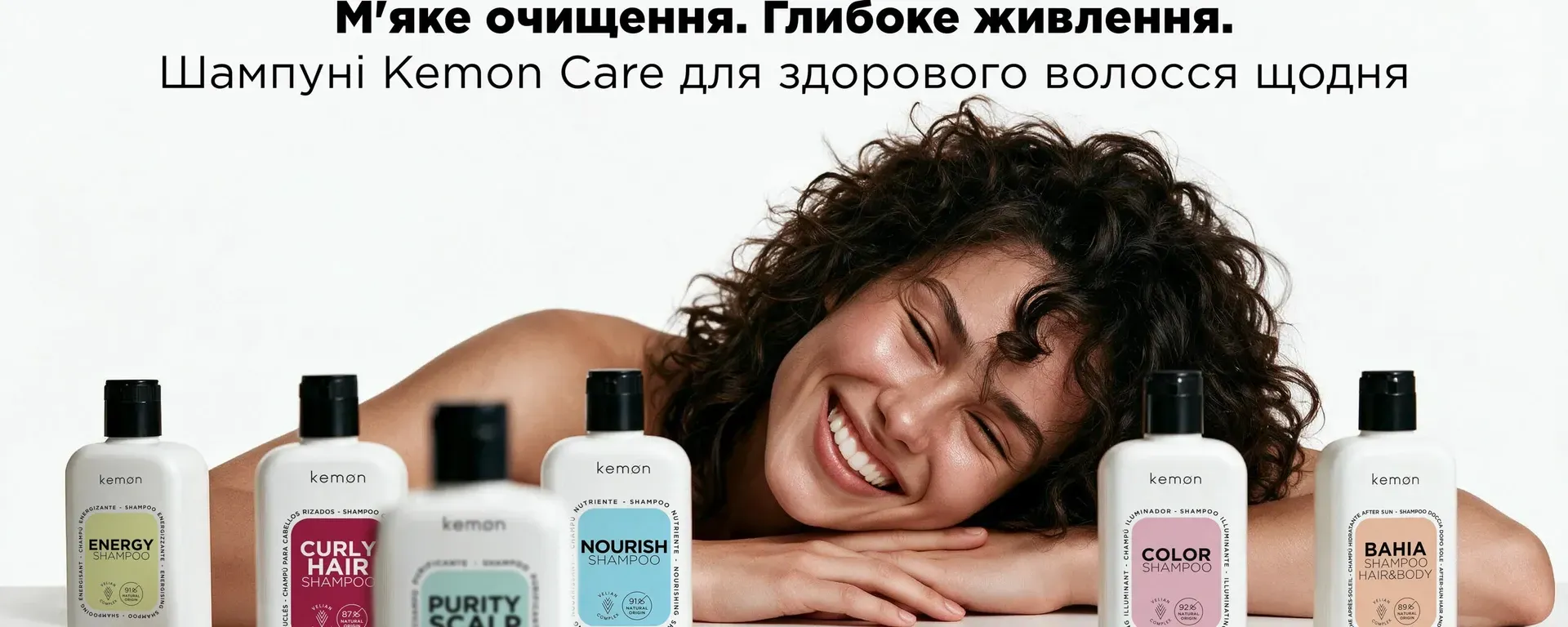 Лінійка шампунів Kemon Care для щоденного догляду