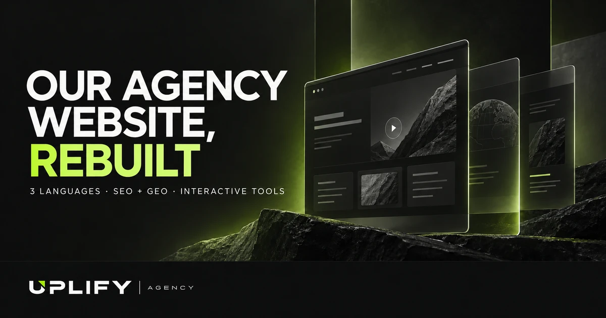 Сайт агенції UPLIFY: редизайн, SEO та GEO